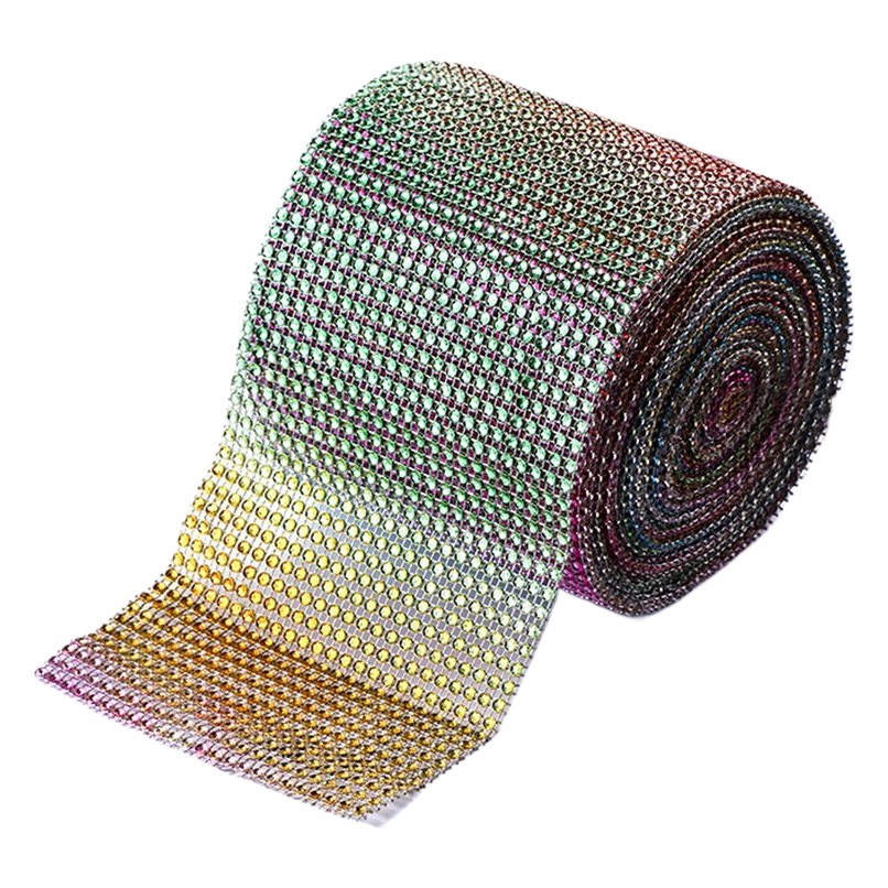 24 filas de taladro de malla de plástico hueco/taladro de línea/taladro de fila de 4mm/taladro de imitación, decoración navideña, artesanía, cortina