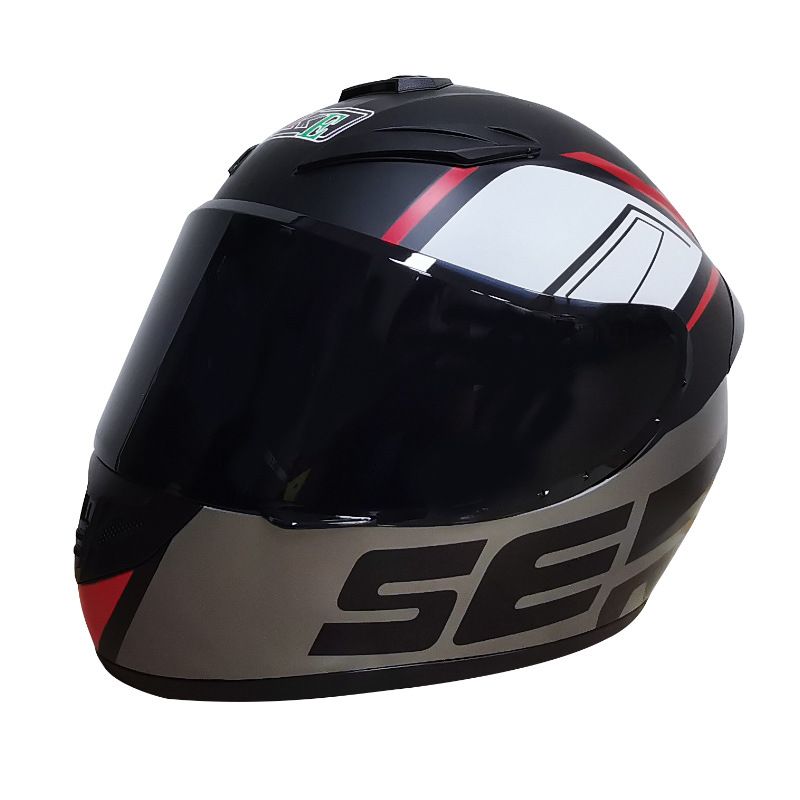 Ciclismo casco de motocicleta para hombres y mujeres Four Seasons universal Knight invierno cálido protección solar casco completo