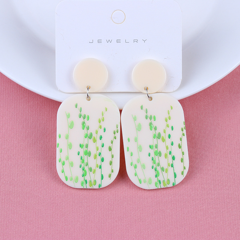 22g Weight Earrings Classification Shopping Occasion Acrylic Material Animal Pattern Women'S Gender Cartoon Style Style Cartoon Style Animal Arylic Earrings 2