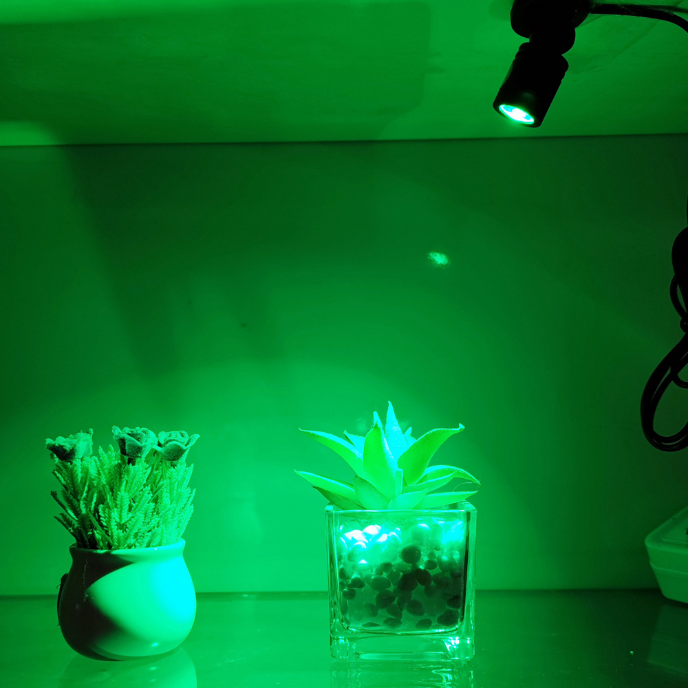 Transfronterizo dedicado interfaz USB agujero-libre LED contador proyector 1W siete colores escaparate gabinete del vino del Gabinete de la joyería