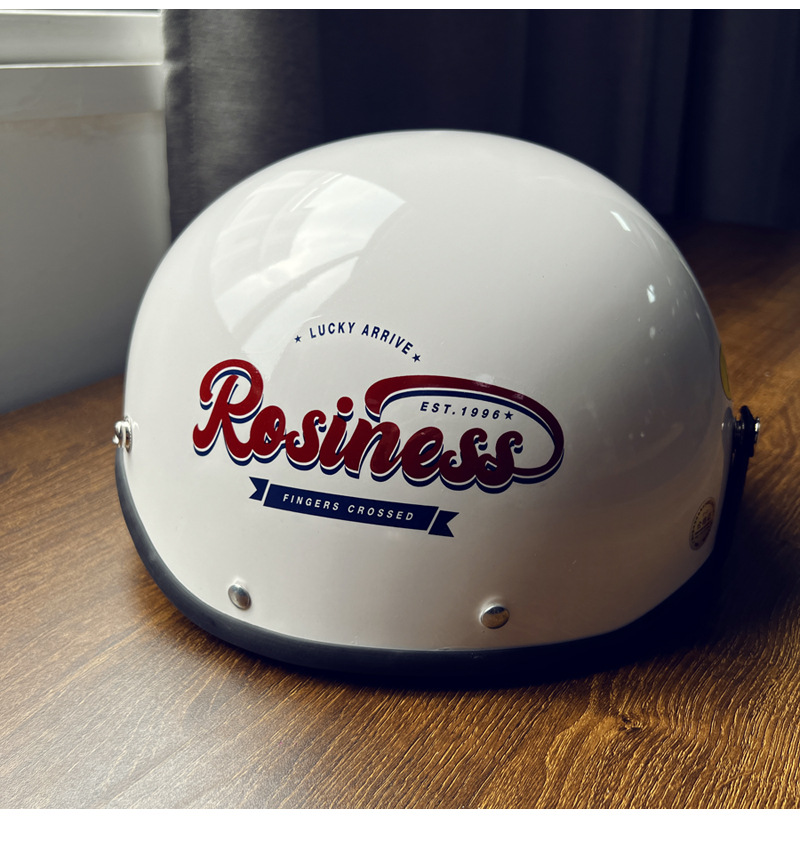 Suitable for 3C Certified Retro English Trendy Electric Vehicle Helmets for Men and Women, New Simple Half Helmets for Summer Protection