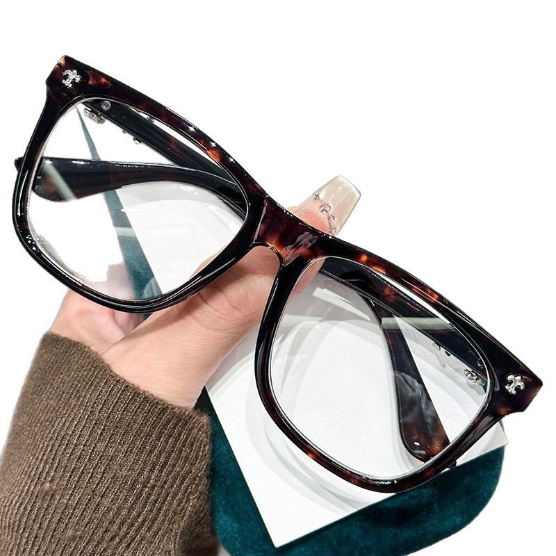 TR marco cuadrado gafas para hombres y mujeres a prueba de luz azul gafas de luz plana de la misma red de gafas de grado médico a prueba de luz azul