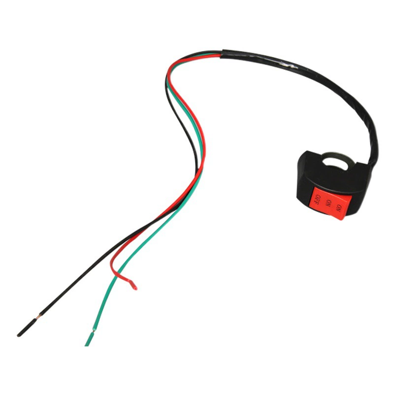 Переключатель управления рулем мотоцикла электромобиль Светодиодный прожектор кнопка переключателя фар пламя модифицированный переключатель руля