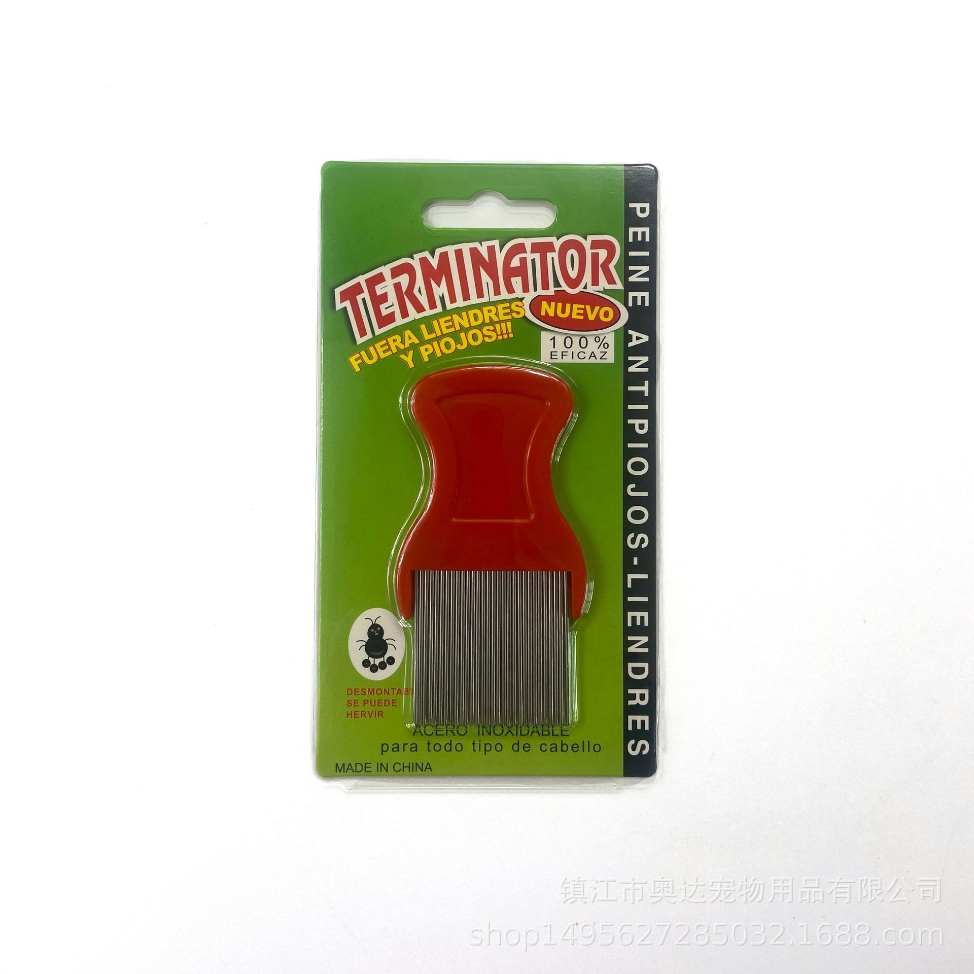 Directo de fábrica suministros Para Mascotas larga aguja de eliminación de piojos aguja peine gato y perro de limpieza de acero inoxidable peine de pulgas peine para mascotas