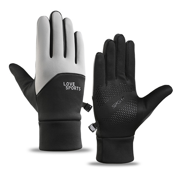 Autumn Fashion Sports Warm Gloves For Men And Women, Fleece-Lined, Non-Slip, Touchscreen, Waterproof, Windproof, Winter_voghion.com