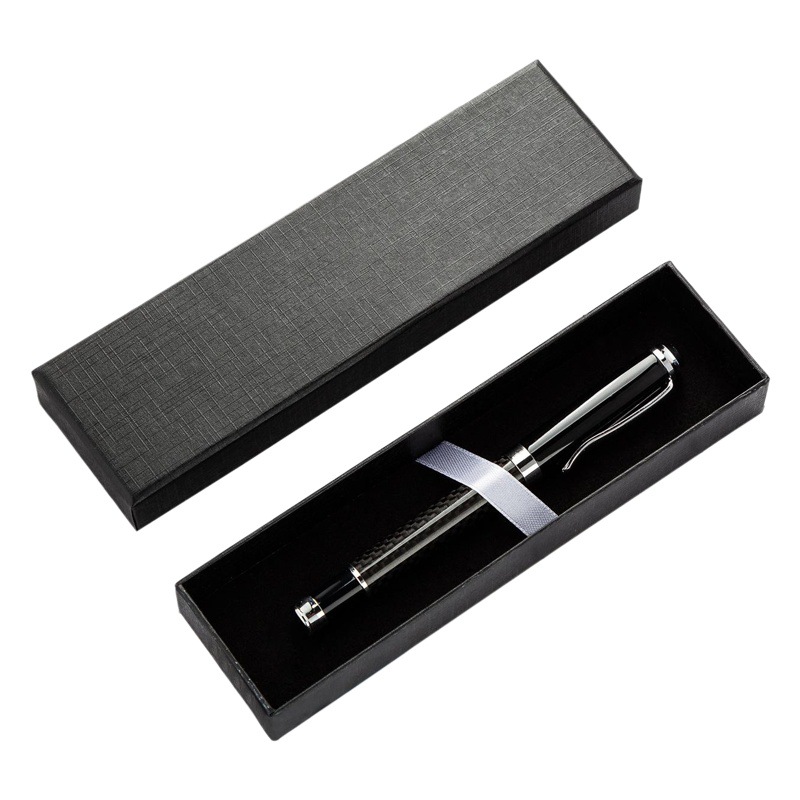 Caja de la pluma en stock al por mayor caja de embalaje de papel papelería regalo caja de la pluma imprimible logotipo tapa caja de la pluma