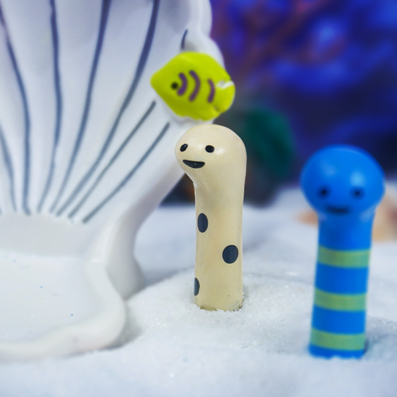 Verano tanque de peces marinos tiburón boca hogar acuario paisaje creativo decoración Shell DIY titular de la pluma pequeña Decoración