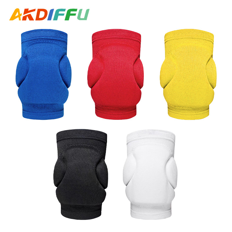 Esponja rótula engrosada PU rótula cubierta de punto transpirable danza rodilla