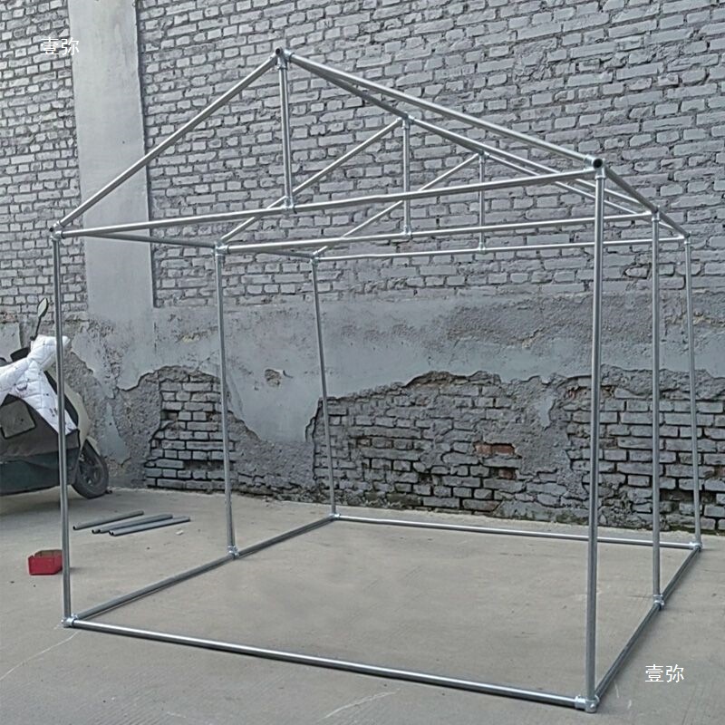 コネクタ サンルームフレーム セルフ組み立て小屋棚 オーニング 鶏小屋 犬小屋 亜鉛メッキパイプコネクタ|undefined
