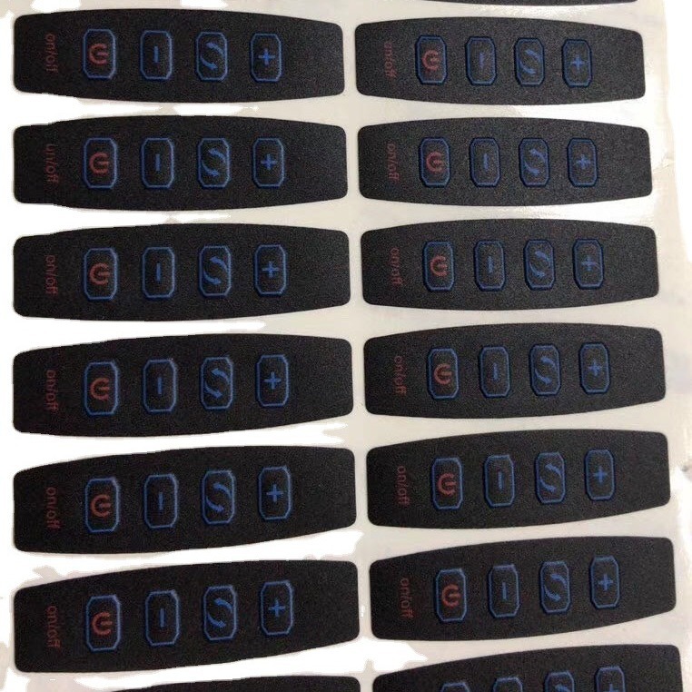 定制透明不干胶标PET/PVC磨砂贴纸电器面板标签薄膜开关厂家