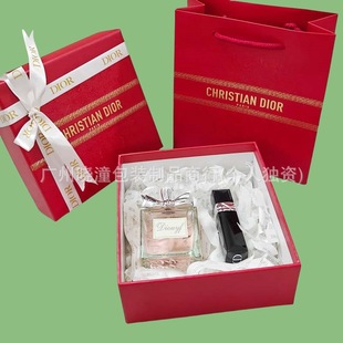 Dijia New Year Gift Box Gift Bag Red Packaging Box Perfume Box Bag Lipstick Card Slot Box Handbag Festive