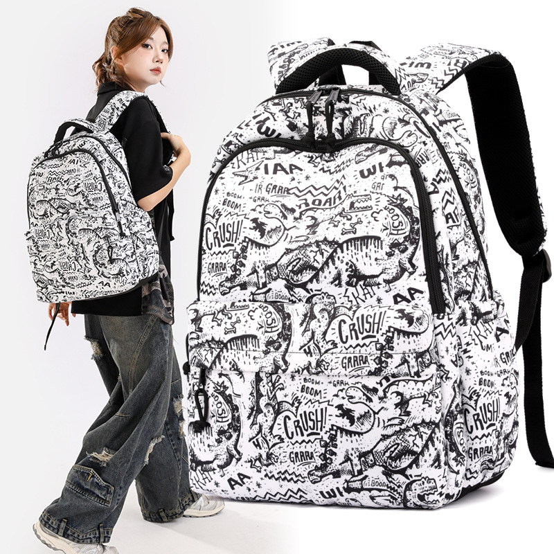 Mochila de pescado natural para estudiantes de escuela primaria de niñas, Mochila de alta calidad, Mochila de gran capacidad para estudiantes de secundaria.
