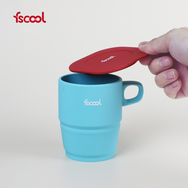 Factory direct new Silicone Coffee Cup Creative Folding Mark Cup…