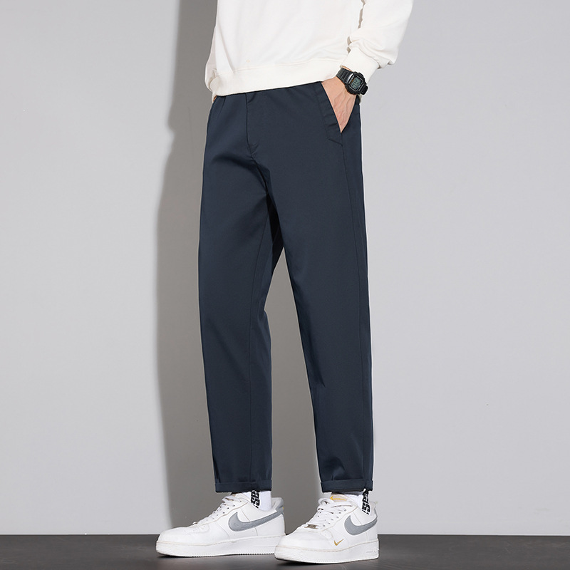 Autumn Popular Nine-Point Casual Pants for Men, Slim Straight-Leg Loose Versatile Men's Pants, Business Nine-Point Pants for Men, Cross-Border Autumn Popular Nine-Point Casual Pants for Men, Slim Straight-Leg Loose Versatile Men's Pants, Business Nine-Point Pants for Men, Cross-Border
