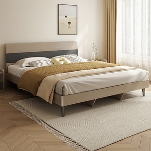 Muyue Shelf Bed Modern Minomalist 1,5 -метровая панель с двуспальной кровать