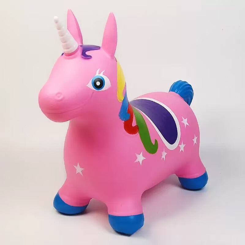 儿童玩具弹力加厚玩具充气小马儿童玩具静音跳跳马骑马独角兽|undefined