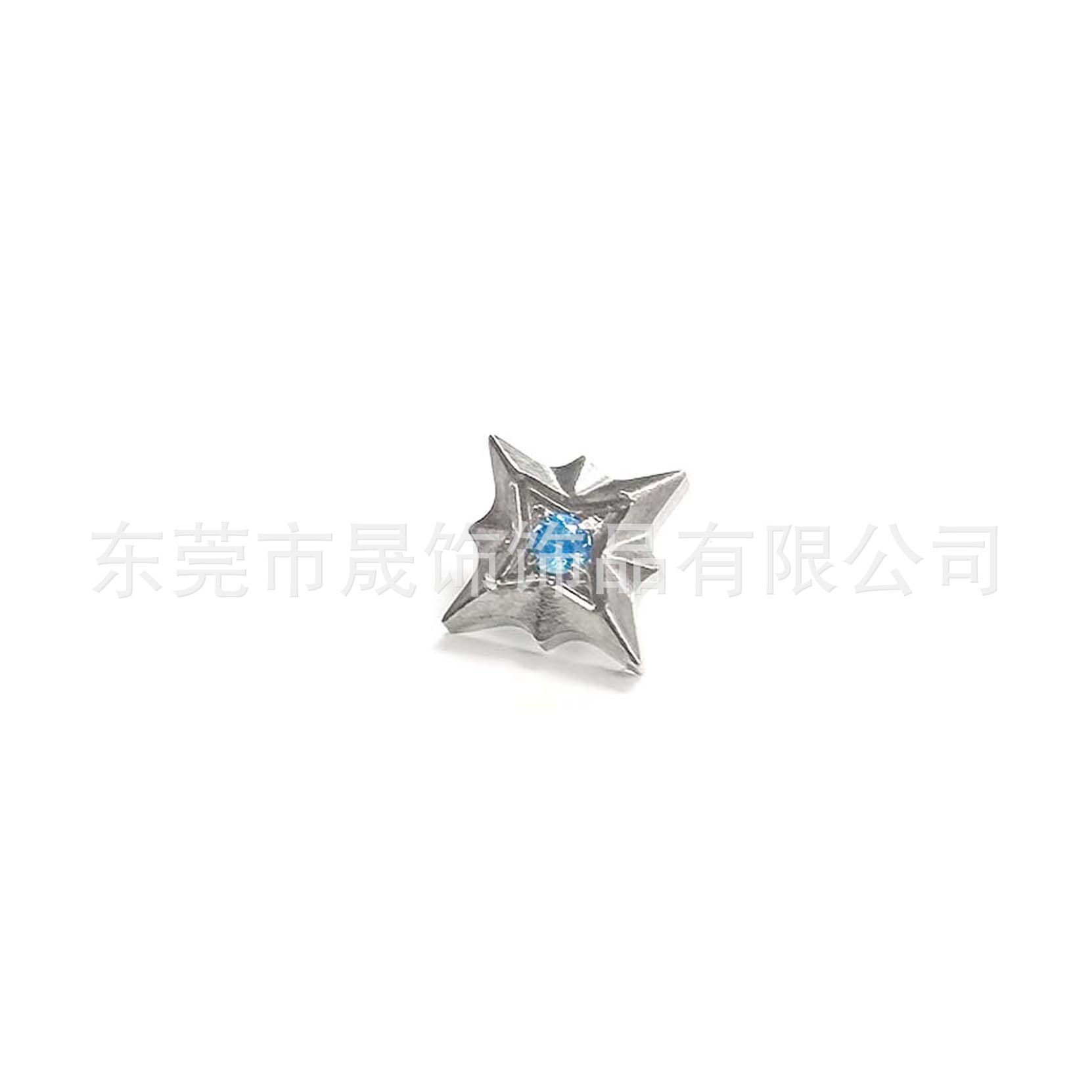 F136 Titanium 芒 Star Studded 5A Cubic Zirconia Ear Stud Labret Stud G23 Implant Grade Titanium 人体 Piercing Jewelry Accessories 头