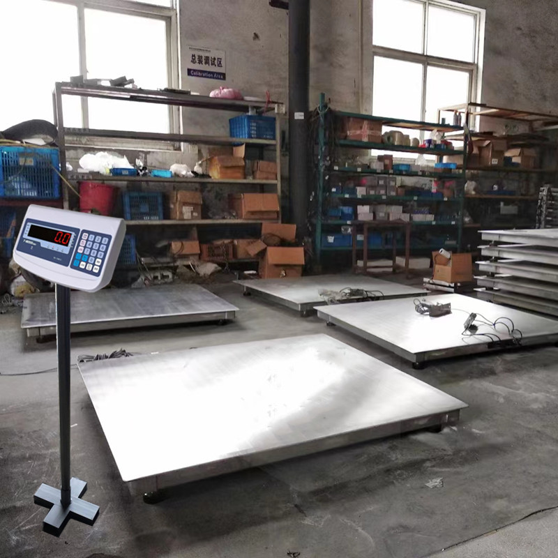 1200x1500mm3000kg不锈钢台面电子地磅 制药车间2000公斤电子磅秤