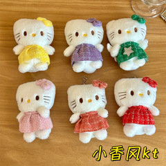 クロスボーダー小香風 hellokt メロディーぬいぐるみペンダント KT 猫人形ペンダントバッグキーホルダー