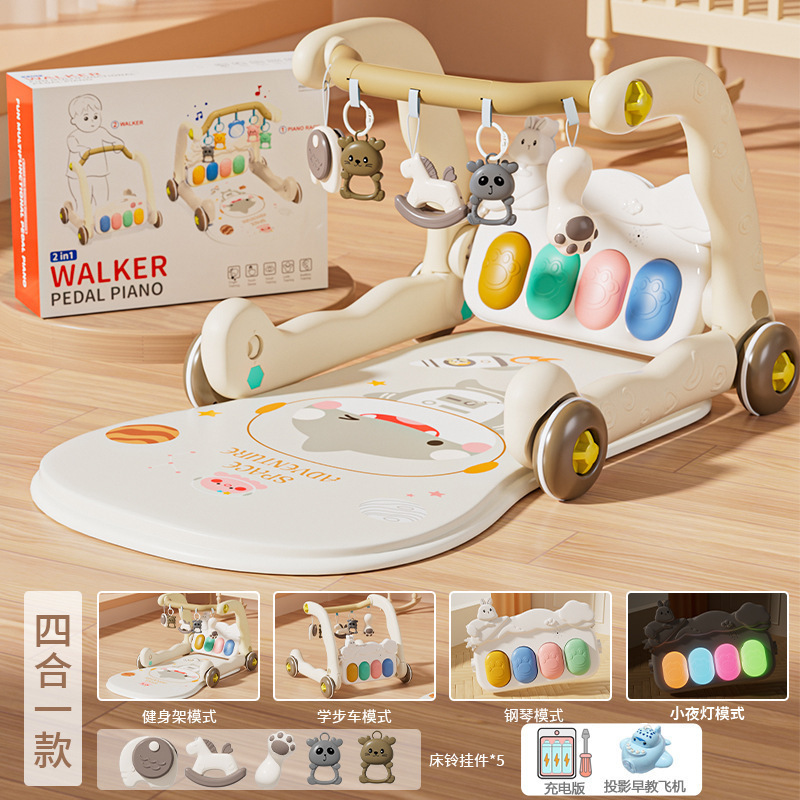 Piano pedal para bebés 0 - 1 años de edad caminante 3 meses 6 juguetes de regalo para recién nacidos 8