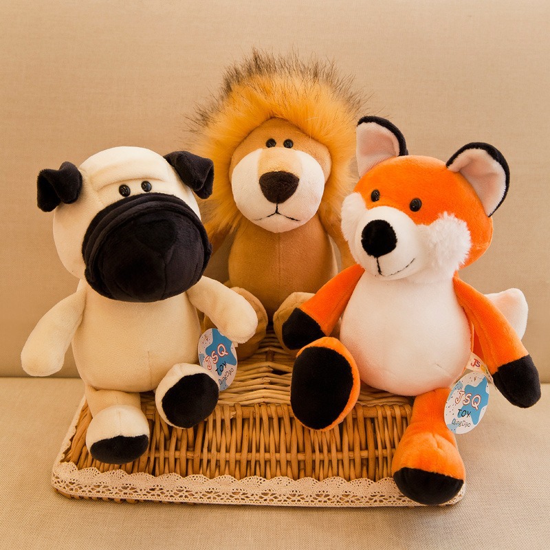 Juguetes de peluche, muñecos de animales de la selva, muñecos para lanzar en bodas, muñecos de regalo, logotipo personalizable, dropshipping disponible.