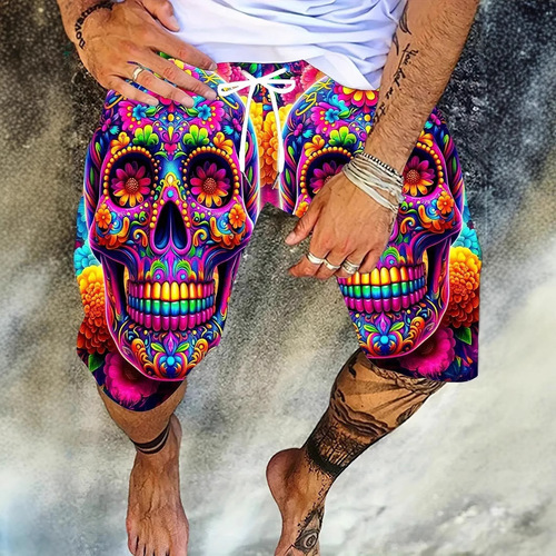 Foreign Trade 2025 Amazon Europe and America Cross-border Best-seller Loose Casual 3D Shorts Sports Five-Pocket Shorts Beach Shorts for Men