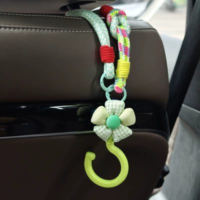 Car Seat Hooks, Front: Other Automotive Interior Supplies - car-storage-lanyard-hook-color-gradient-green