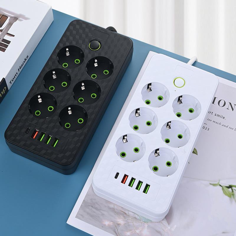 Exportación de comercio exterior exportación de estilo europeo regulación europea dos conectores redondos caja de regalo enchufe USB