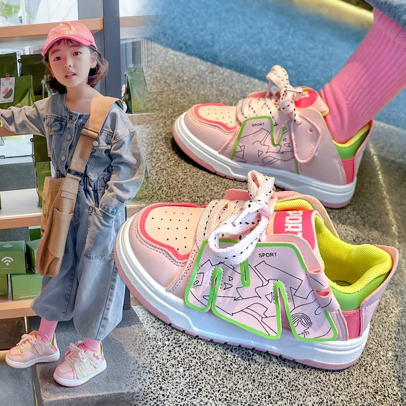 Детские кроссовки в хип-хоп стиле, модные удобные спортивные shoes, западный стиль, осень, мягкая подошва
