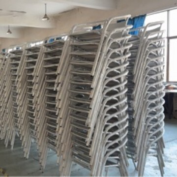 Modern Folding Table for Outdoor Leisure, Metal Folding Rectangular Table, Indoor Dining Table and Chairs, Simple and Stylish Table and Chair Set