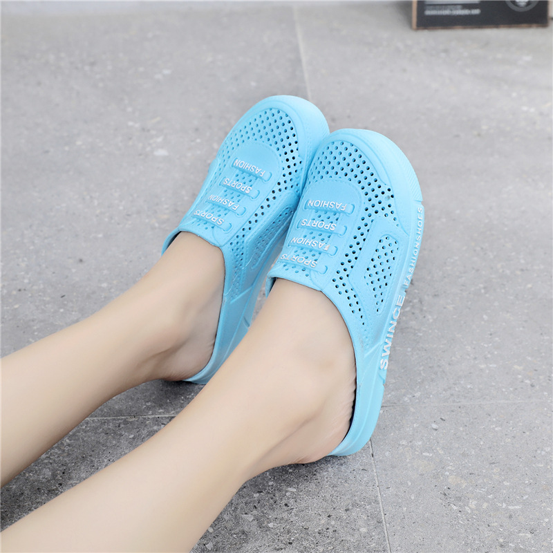 Neue Material Hälfte Baotou Höhle Vogel S Nest Casual Klettern Rafting Big Boy Damen Paar Garten Hausschuhe_voghion.com