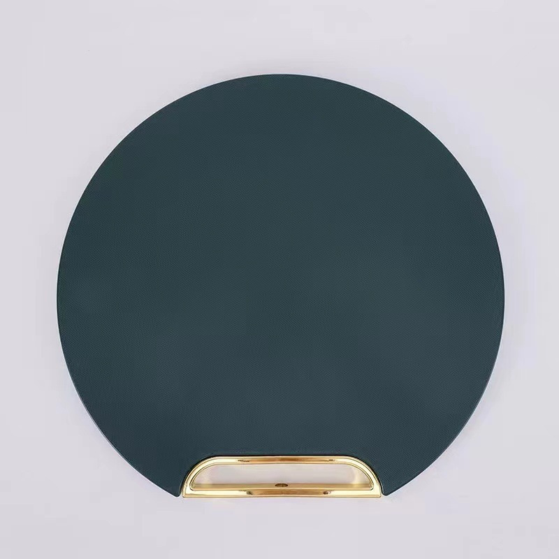 Tablero de corte avanzado vertical a prueba de moho tablero de corte de grado alimenticio para el hogar tabla de cortar de cocina de plástico redonda