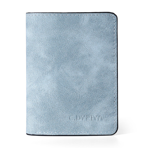 Compact Men's Ultra-Thin Mini Wallet Multi-Function Driver's License Leather Case Multi-Card Slot Anti-Magnetic ID Card Holder Ticket Clip