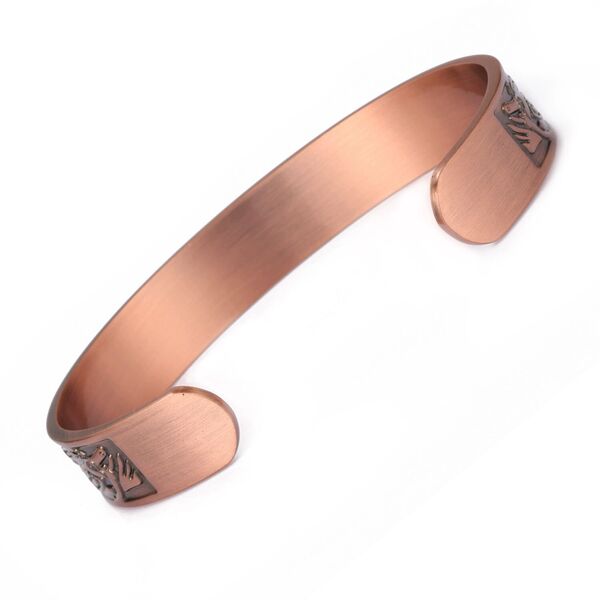 Retro copper magnetic bracelet natural stone