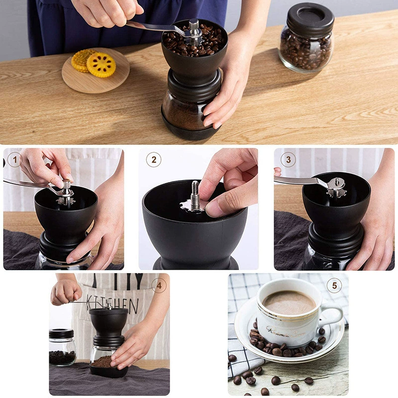 Manufacturer direct hand shake grinding grinding bean machine coffee bean grinding machine cross -border manual coffee machine household small grinders