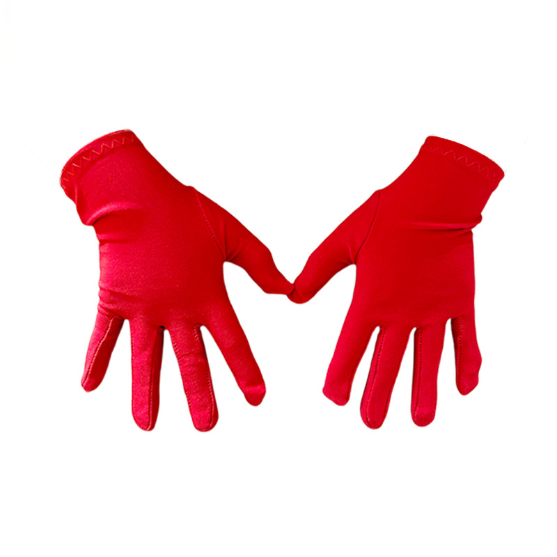 Guantes de Etiqueta para Niños, Guantes de Actuación para Bodas, Negros, Blancos, Coloridos, Mate, Elásticos, Guantes de Mujer, Guantes de Baile