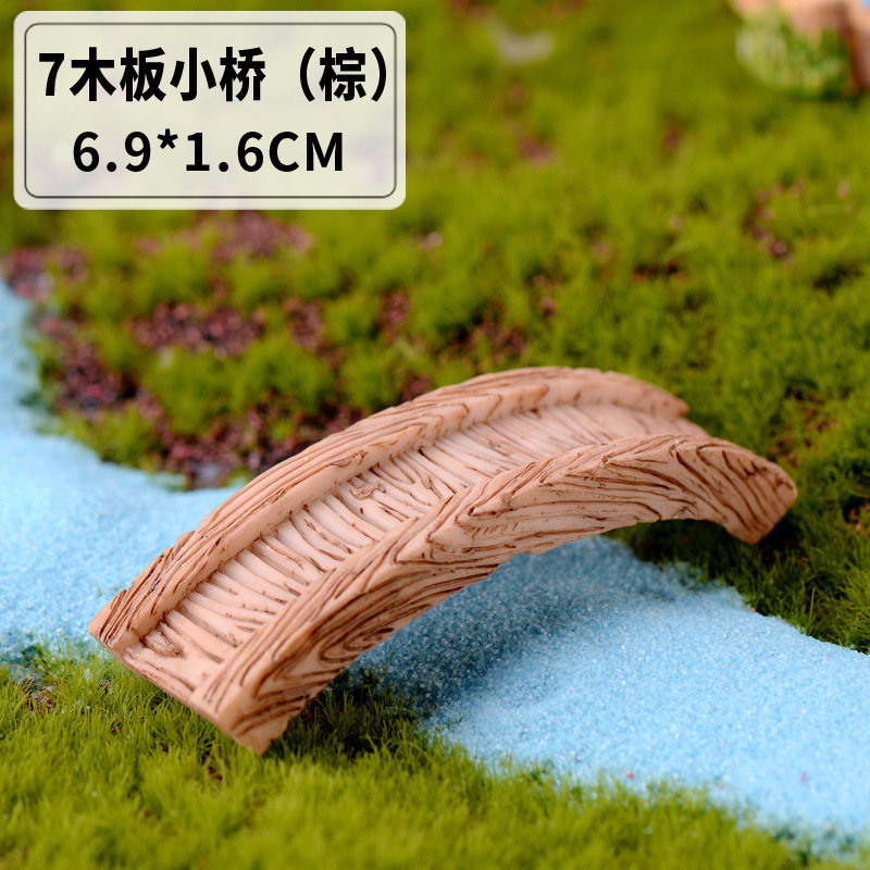 微景观复古仿古树脂场景摆件 西湖灯塔 水井水池 小桥流水草地|undefined