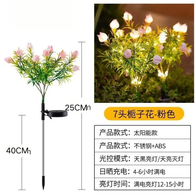 新款跨境太阳能灯户外防水庭院花灯地插灯草坪灯小夜灯景观氛围灯|undefined