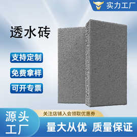 路面透水砖60厚庭院透水砖广场水泥本色透水砖人行道pc渗水砖工厂