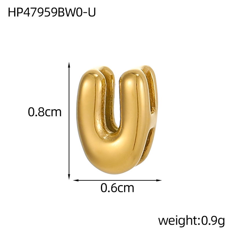 ヨーロッパとアメリカの国境を越えた売れ筋中空小文字ペンダントステンレス鋼メッキ 18 K ゴールド気質パーソナライズされたミニアクセサリー卸売|undefined