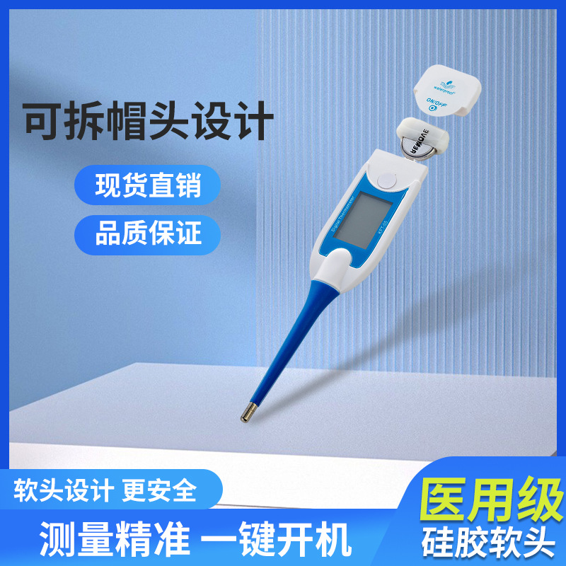Manufacturer Customized Electronic Thermometer Smart Oral Armpit Adult and Children Soft Head Thermometer Digital Thermometer