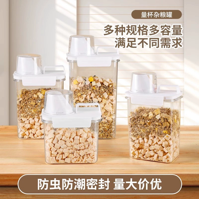 Контейнер для хранения корма для кошек, 5kg контейнеров для хранения, ящик для хранения корма для собак, герметичный влагостойкий бытовой зерно