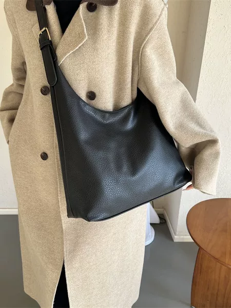 Retro 2026 Commuter Bag for Women, Tote Bag, Lazy Style, Large Capacity, Elegant, Fashionable, Versatile Handbag, Shoulder Bag