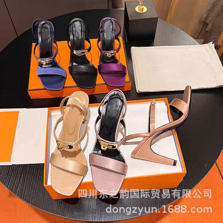 2024 foreign trade summer New buckle high heel sandals sexy all-match ins stiletto heel plus size high heels for women 2024 foreign trade summer New buckle high heel sandals sexy all-match ins stiletto heel plus size high heels for women
