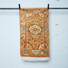 巴基斯坦手工编织羊毛地毯小毯玄关毯缠枝花纹床边毯沙发垫