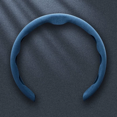 Wholesale, Steering wheel cover - 5d-haze-blue-suede-38cm