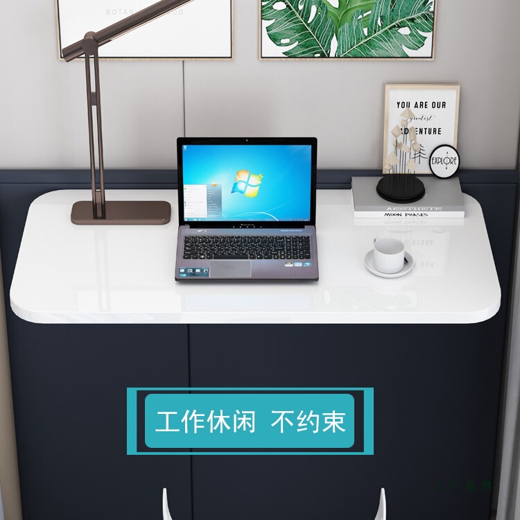 Wall-Mounted Foldable Storage Rack, No-Drill Partition Shelf, Kitchen Wall-Mounted Multifunctional Dining Table for Home Use