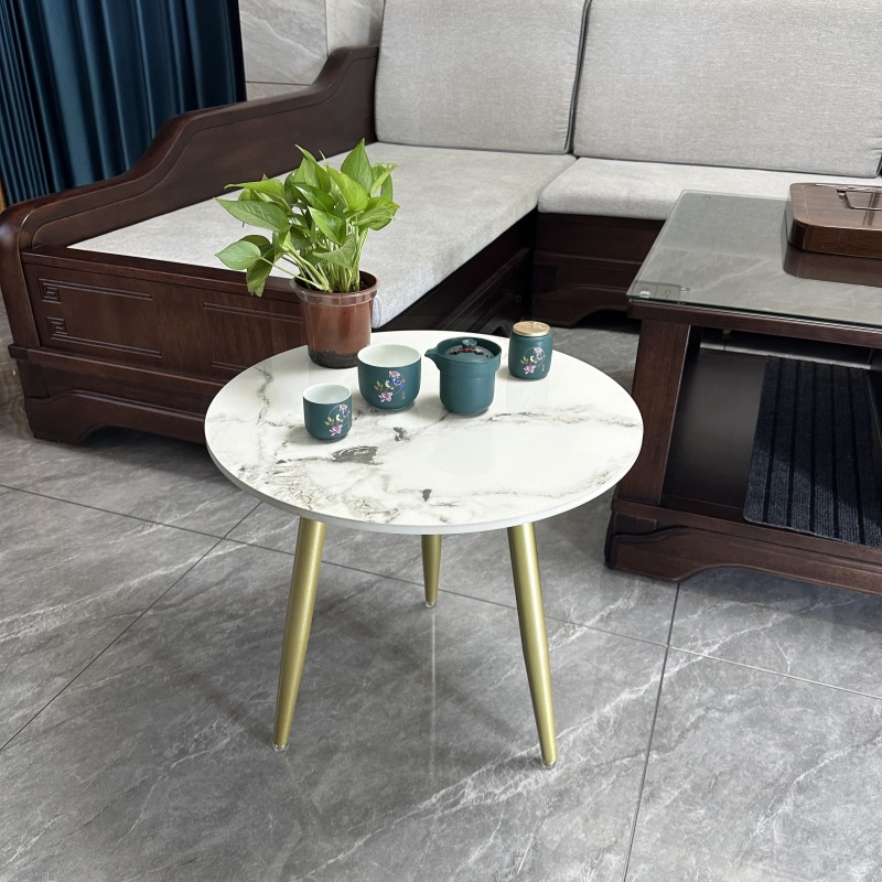 小圆桌沙发边几轻奢茶几阳台小茶桌客厅家用角几简易洽谈小桌子