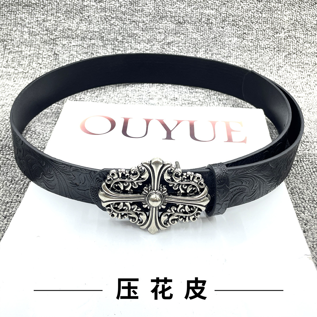 [엠보싱] 크로우바인 크로스벨트 / 길이 110cm 폭 3.8cm