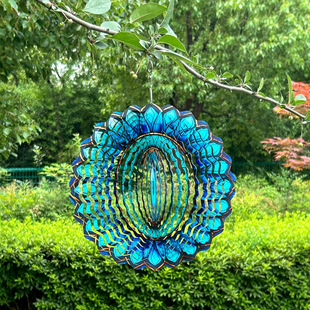 Y 73336 Stainless steel rotating garden wind chime ���P���